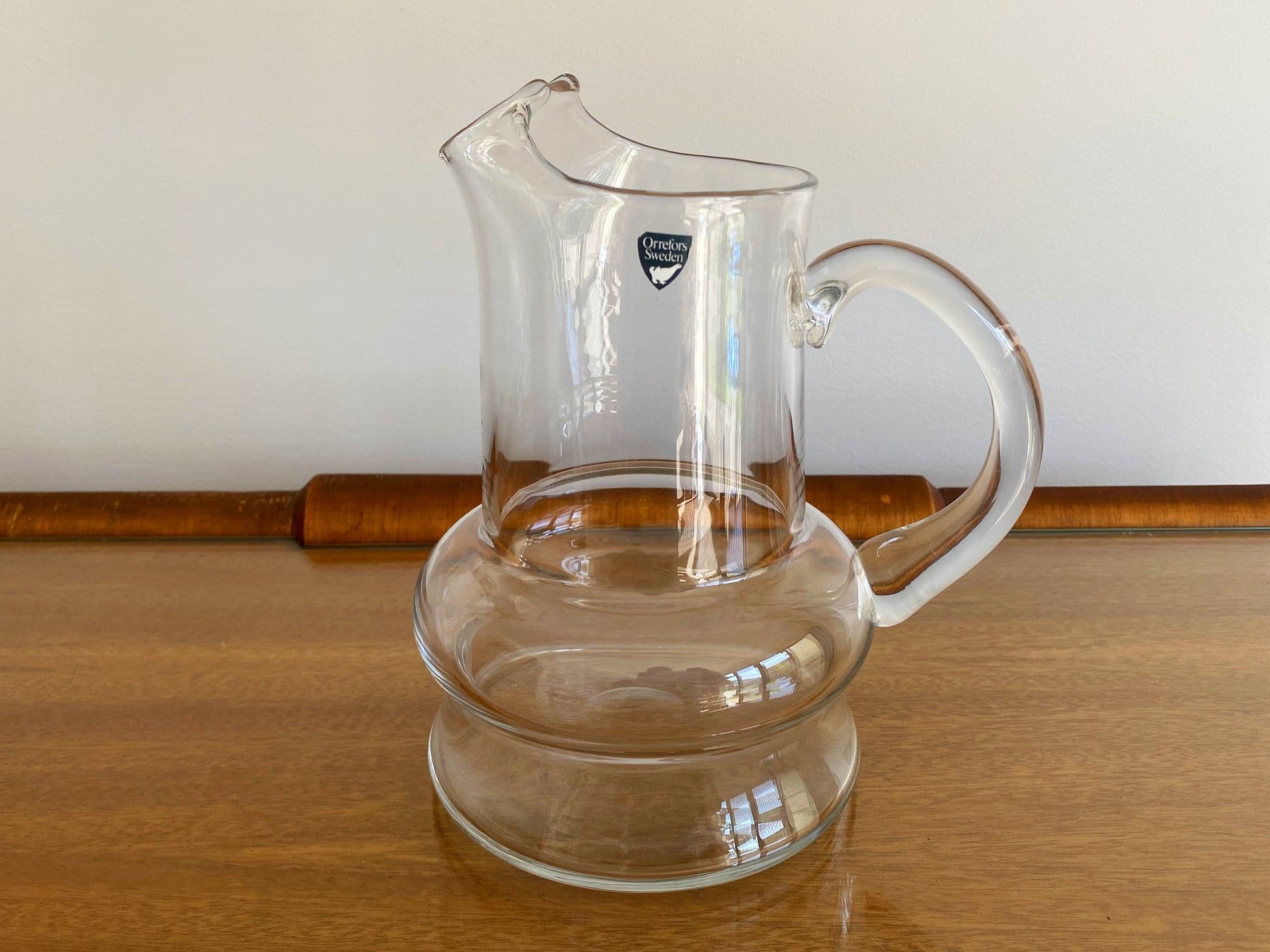 ORREFORS (Sweden) Juice or Water Pitcher/Jug | MCM Design Lines - Busy Bowerbird