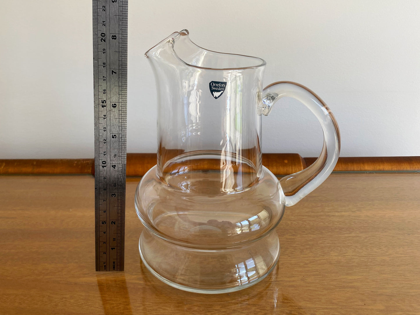 ORREFORS (Sweden) Juice or Water Pitcher/Jug | MCM Design Lines - Busy Bowerbird