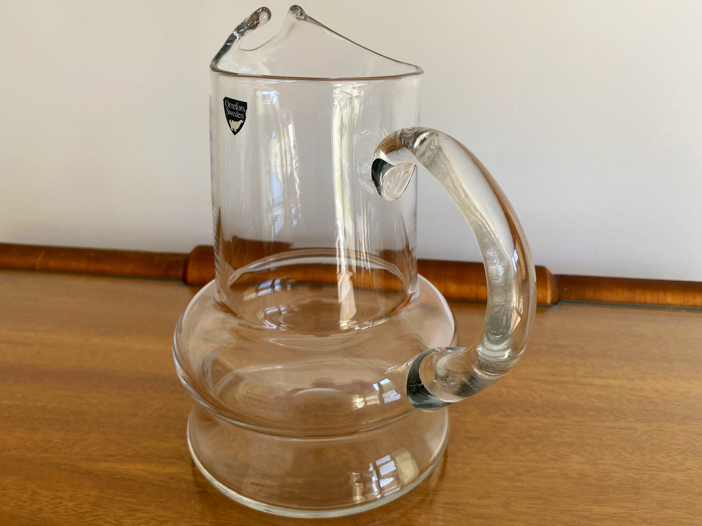 ORREFORS (Sweden) Juice or Water Pitcher/Jug | MCM Design Lines - Busy Bowerbird