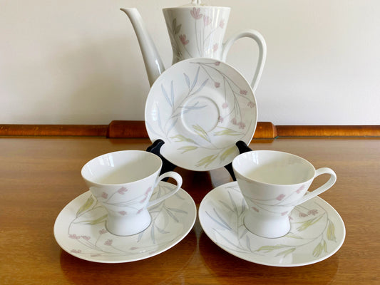 ROSENTHAL Six-Person, 15-Piece Coffee Service | 1950s 'FORM 2000' Shape - Busy Bowerbird