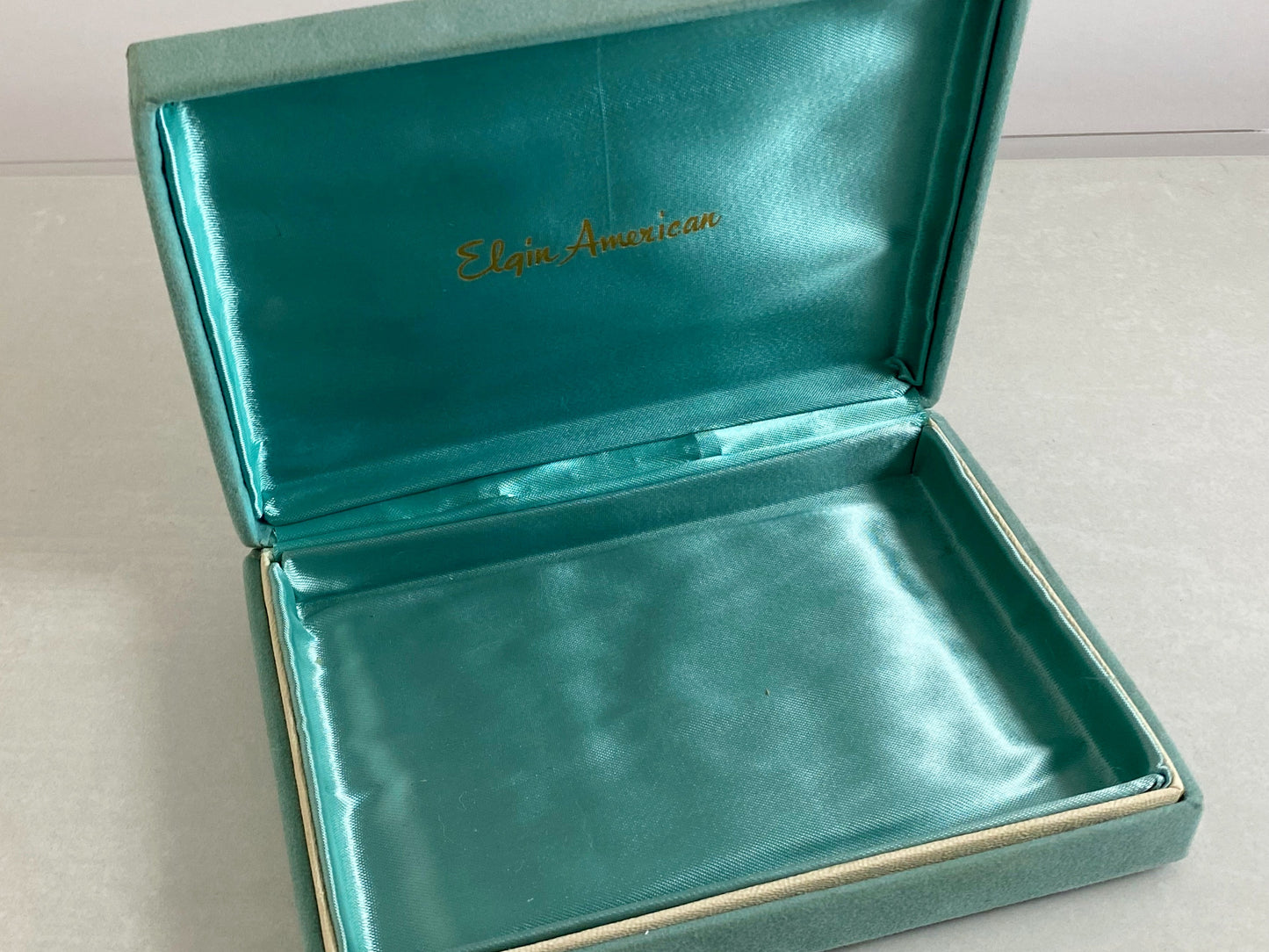 1940s ELGIN AMERICAN Lite-O-Matic Gold-Plated Cigarette Case and Lighter - Busy Bowerbird