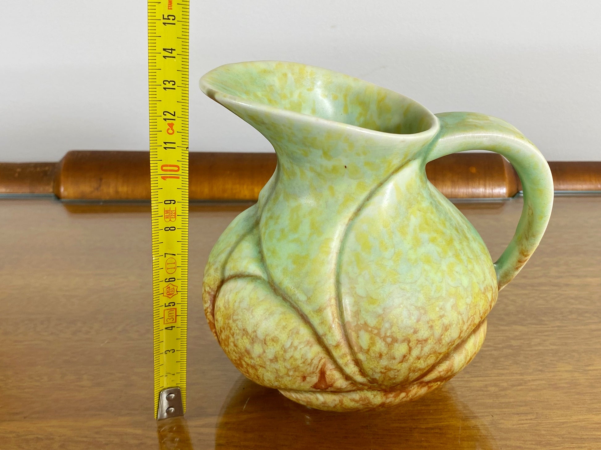 1930s/40s CROWN DEVON Art Nouveau Pottery Jug - Busy Bowerbird