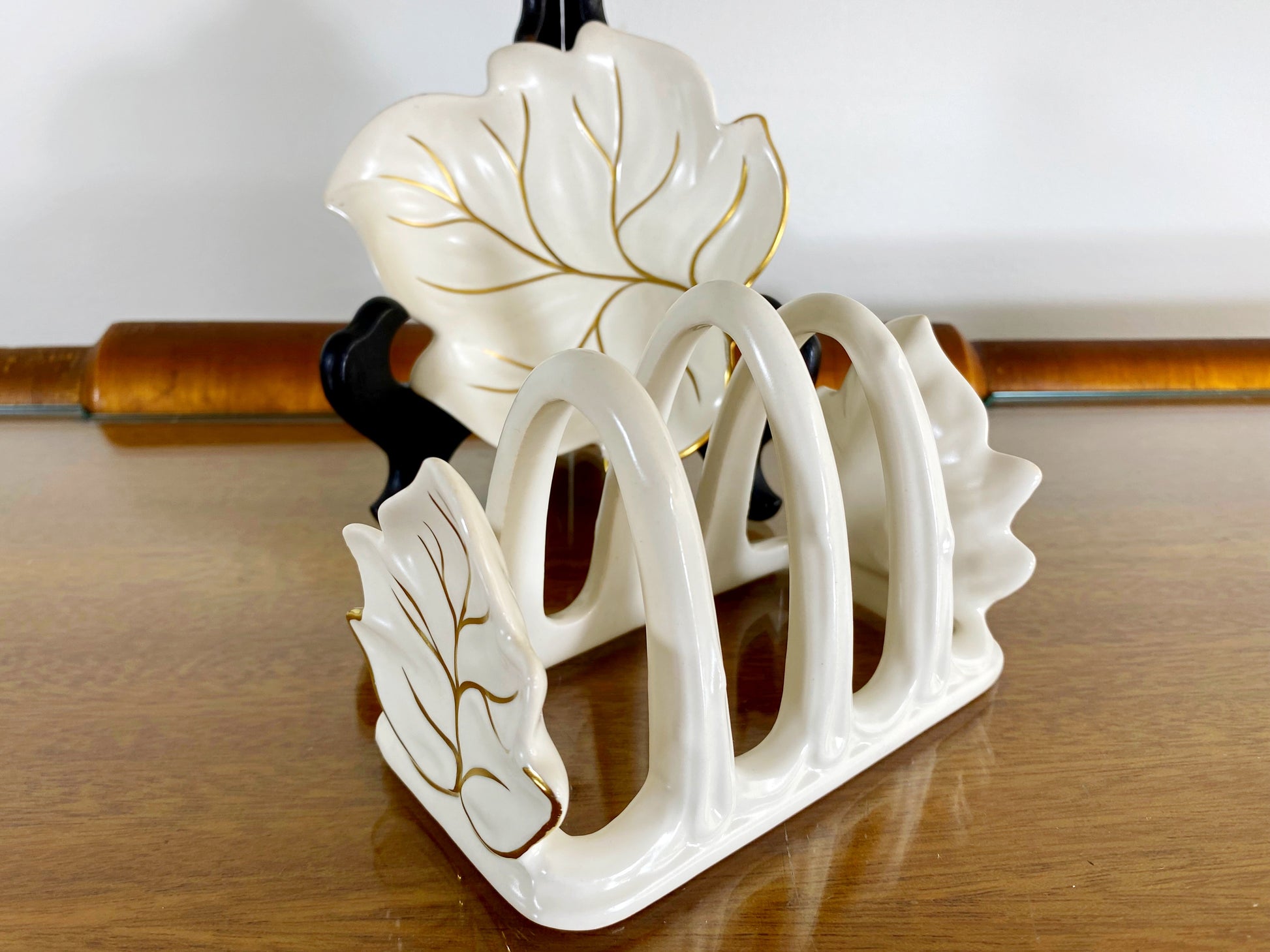 Vintage CARLTON WARE Toast Rack and Butter Pat Plate - Busy Bowerbird