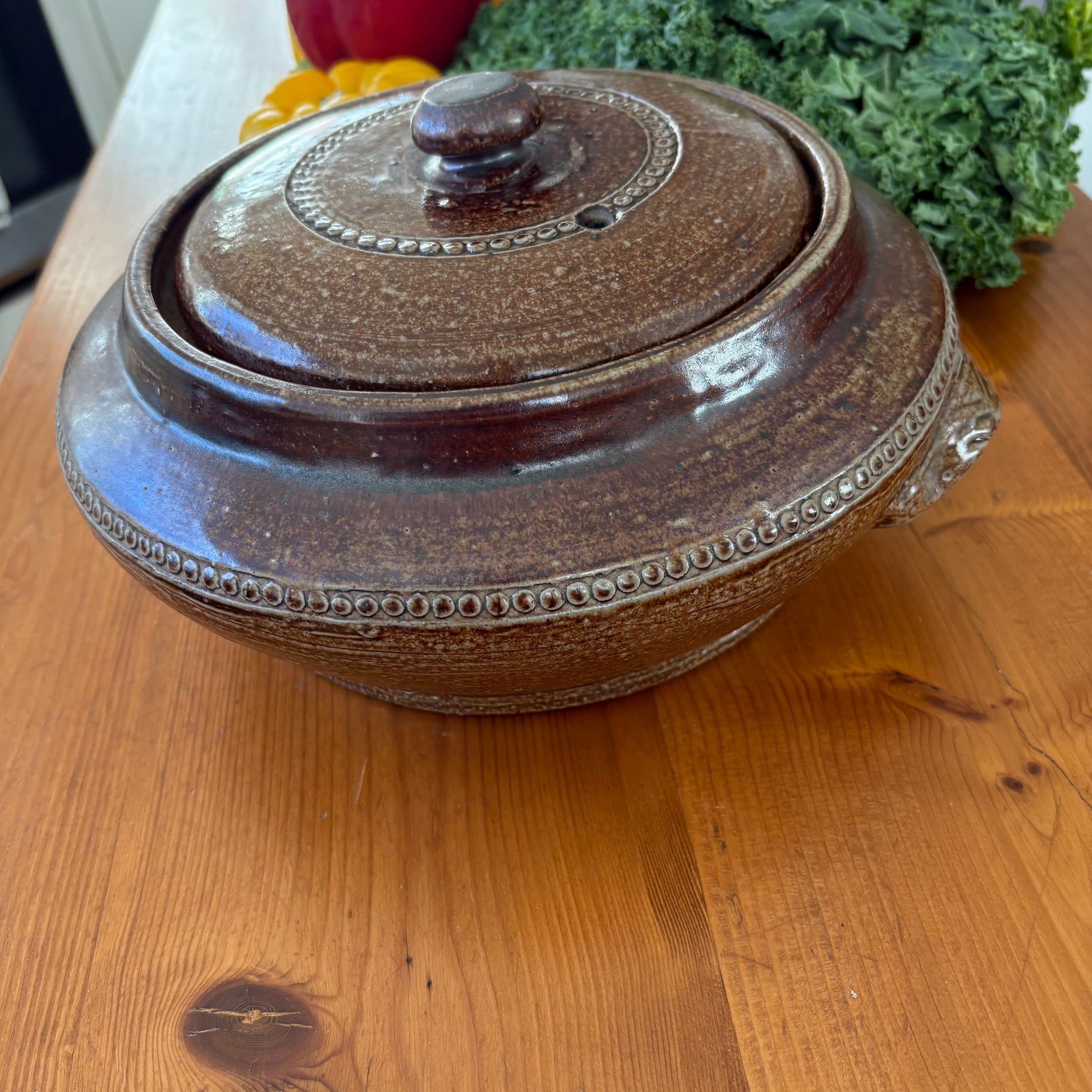 Bendigo Pottery lidded casserole