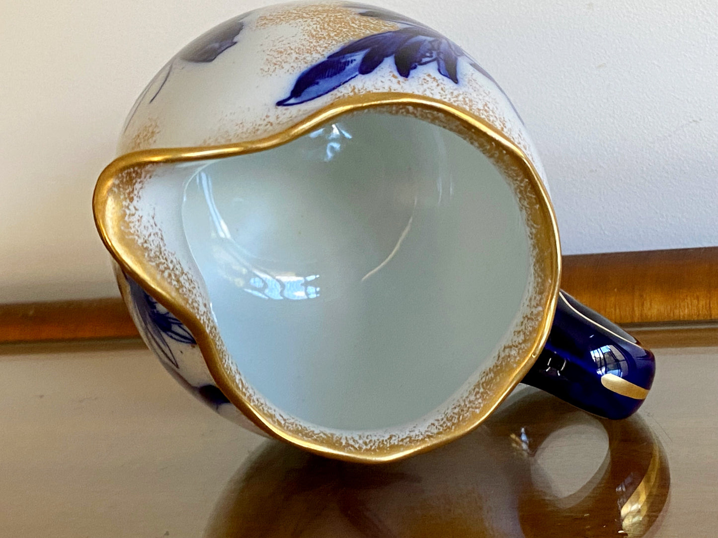 Antique ROYAL DOULTON 'Blue Iris and Butterfly' Jug |Rare! - Busy Bowerbird