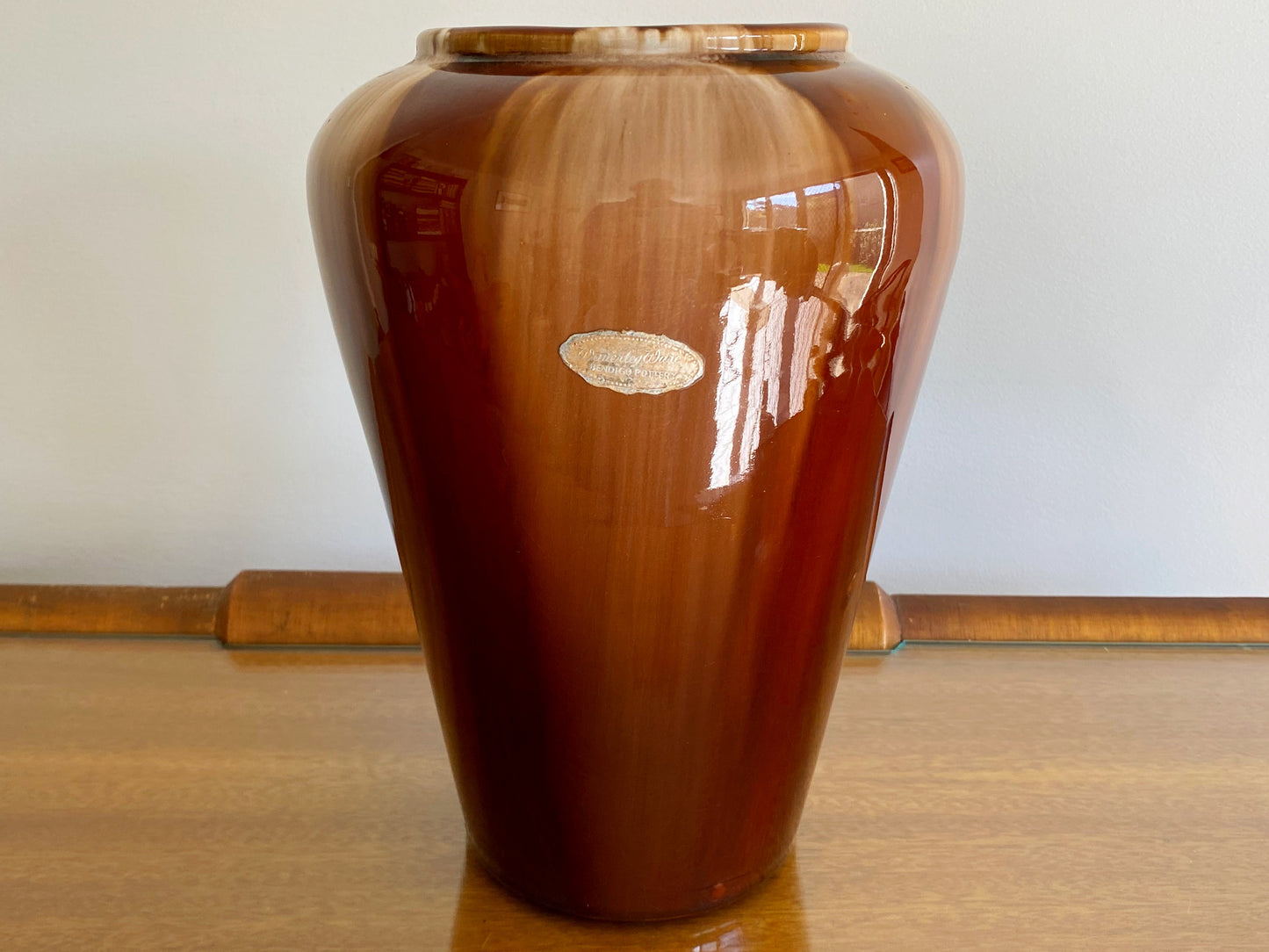 Art Deco BENDIGO POTTERY 'Waverley Ware' Vase | 26 cm (~10.2") - Busy Bowerbird