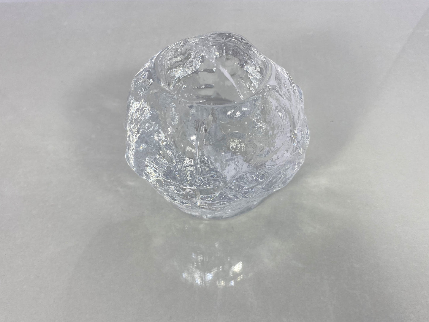 Large-Size KOSTA BODA Crystal Snowball Votive Candleholder | Iconic - Busy Bowerbird