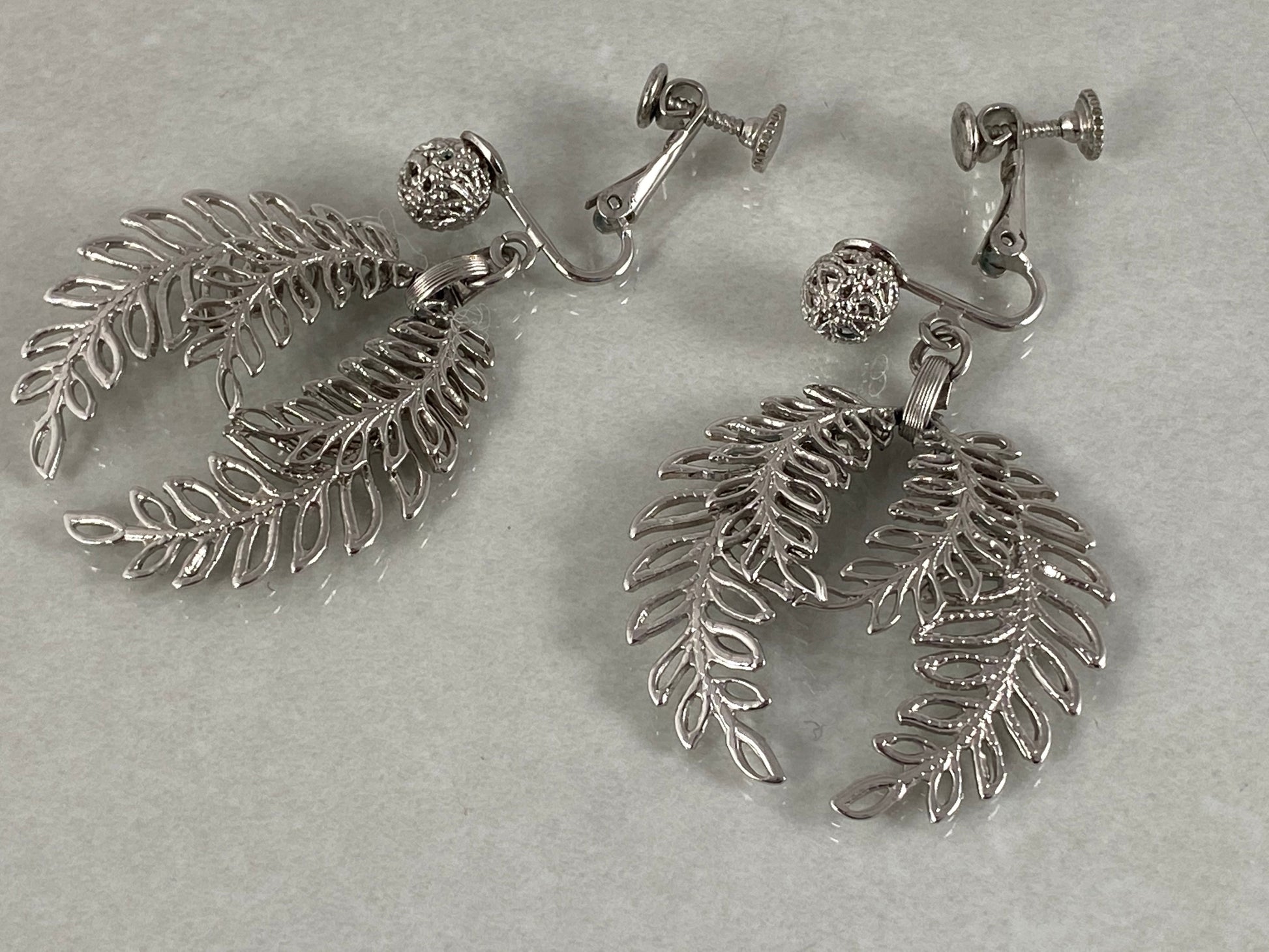 Vintage VÊNDOME Silver-Tone Bib Filigree Necklace & Earring Set | Rare! - Busy Bowerbird