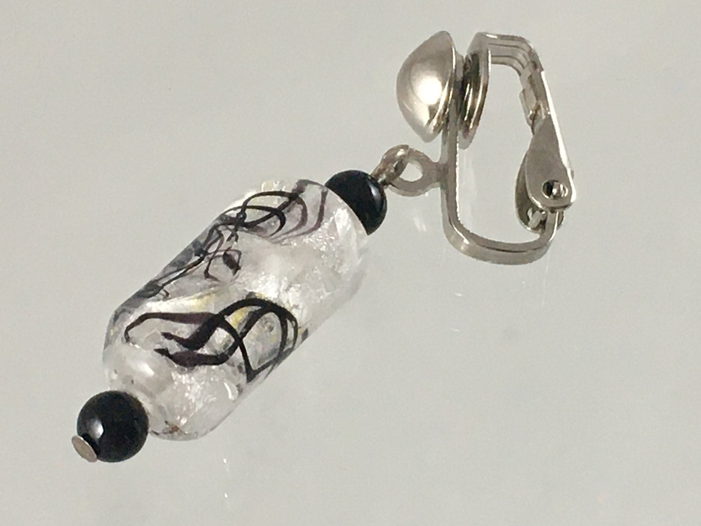 VINTAGE 17" Single-Strand Crystal & Glass Necklace and Earring Set - Busy Bowerbird