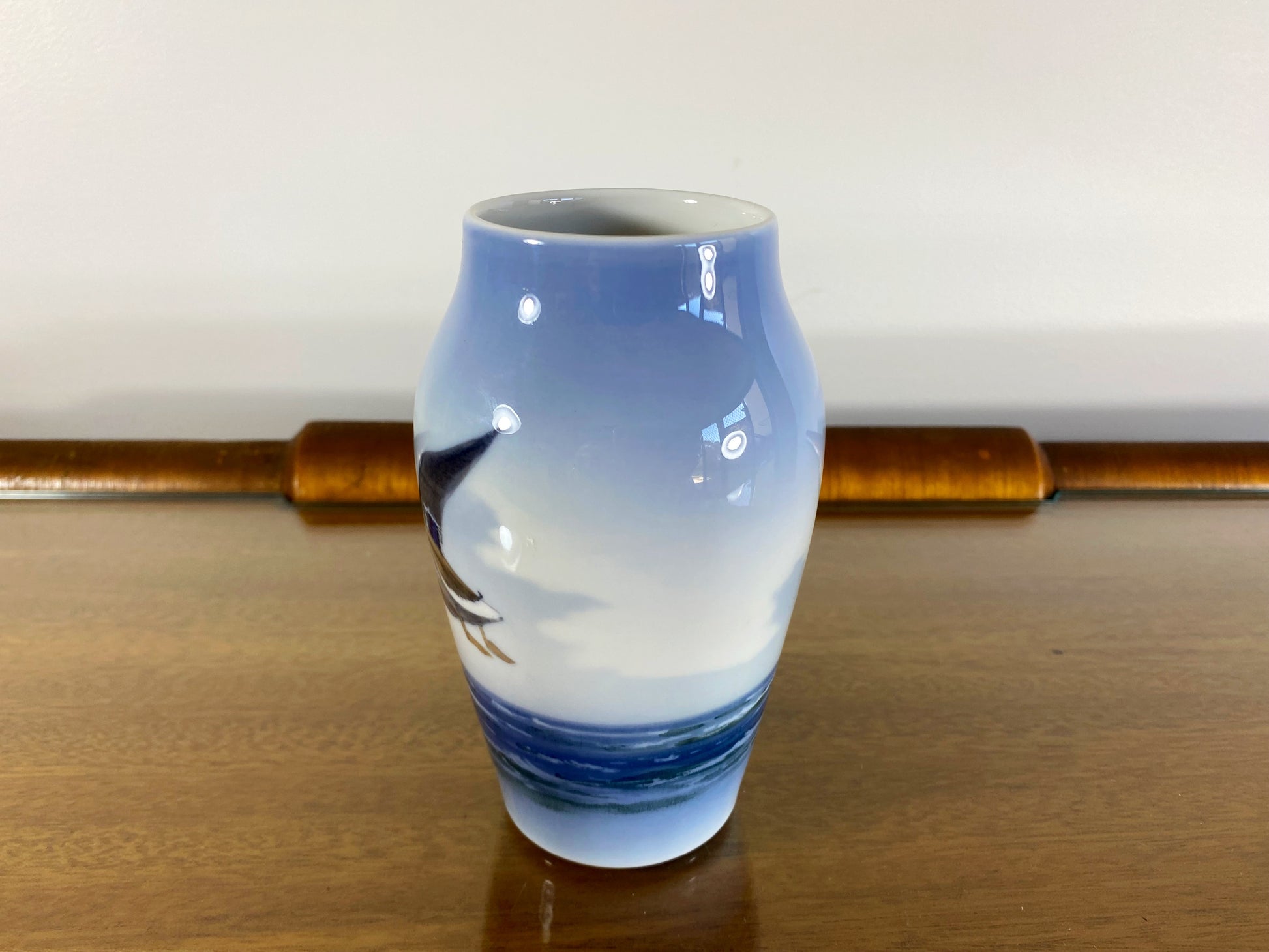 1967 Royal Copenhagen 'Mallard Flying over Waves' 13.5 cm Vase - Busy Bowerbird