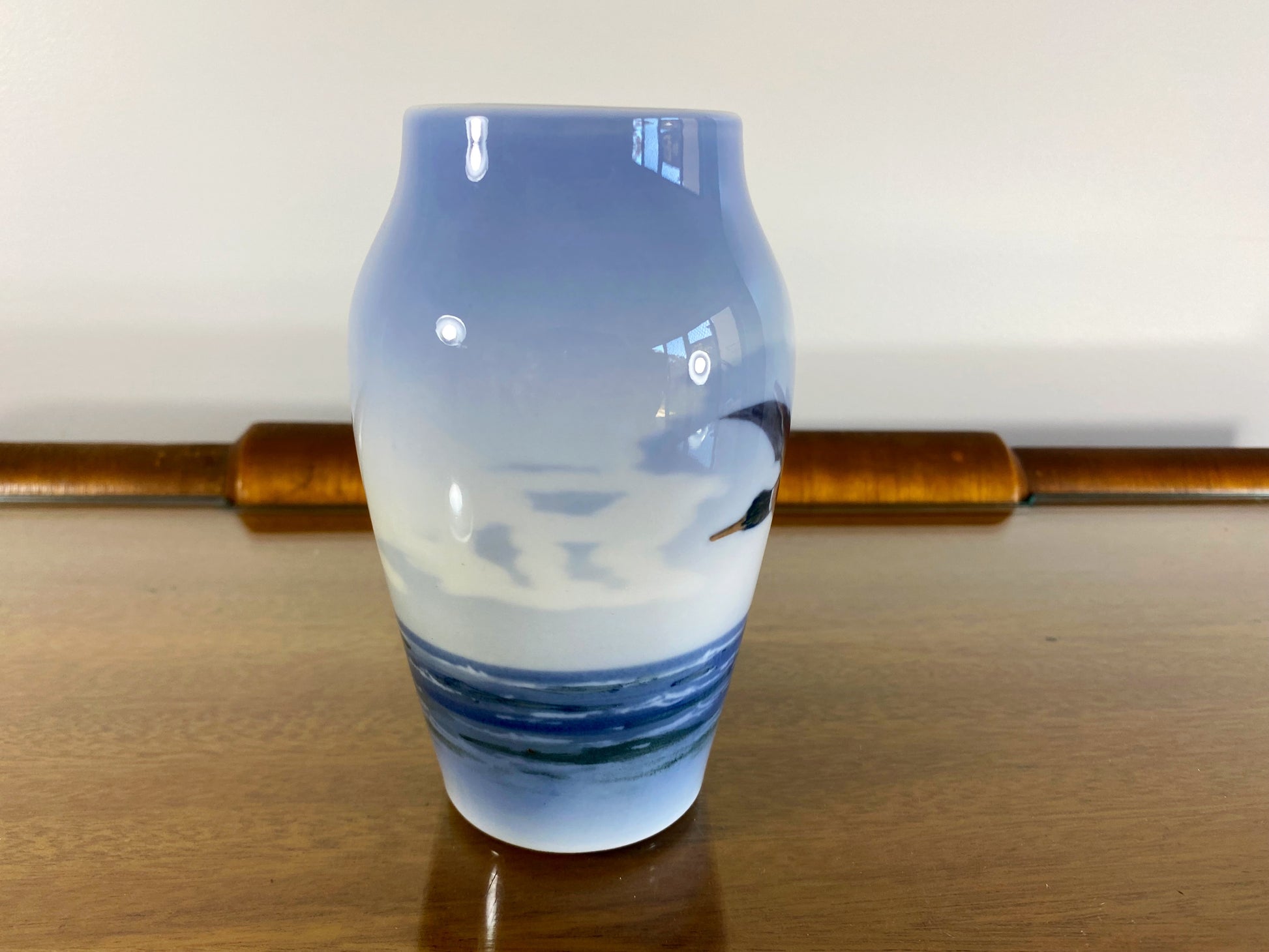 1967 Royal Copenhagen 'Mallard Flying over Waves' 13.5 cm Vase - Busy Bowerbird