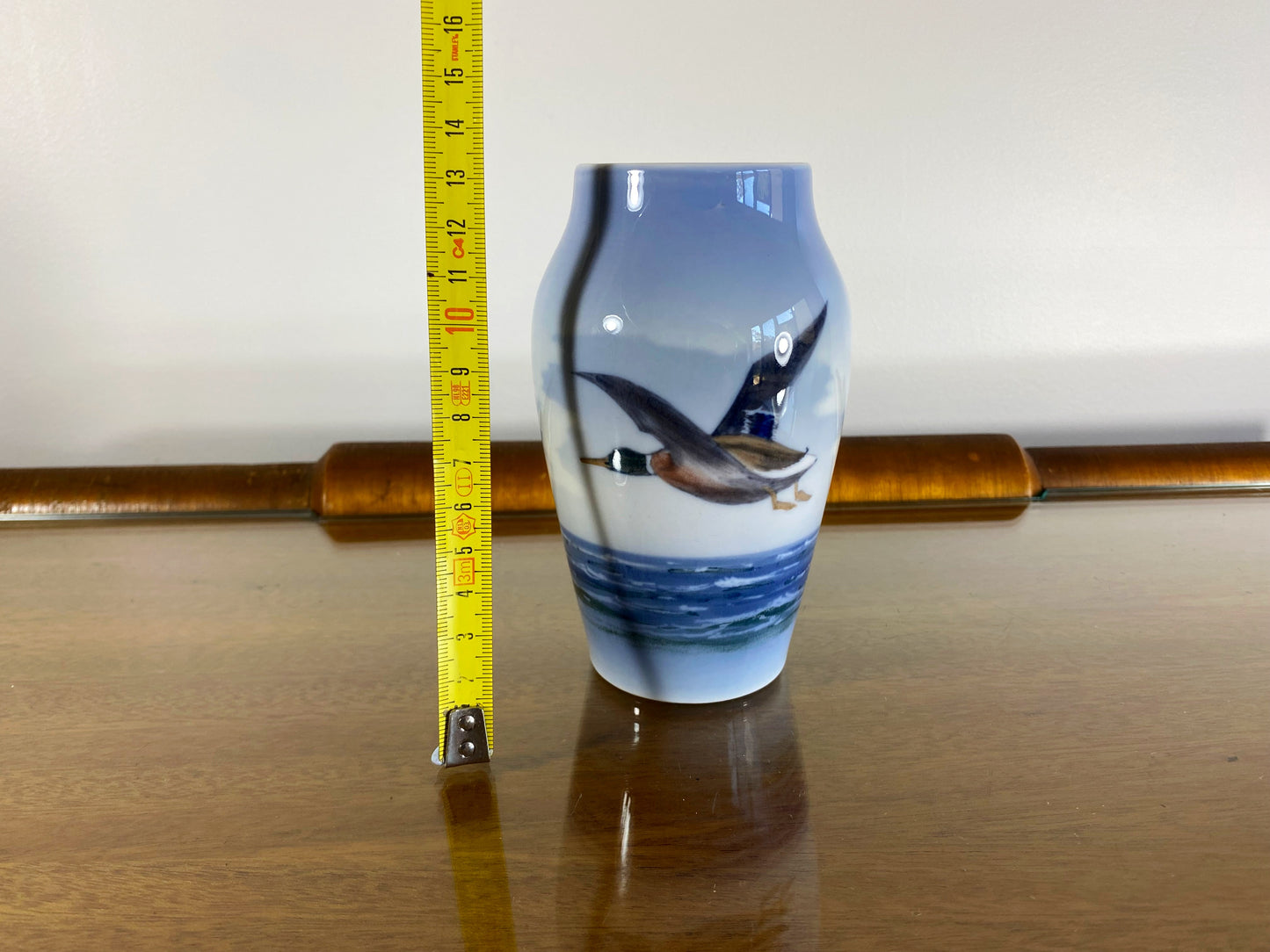 1967 Royal Copenhagen 'Mallard Flying over Waves' 13.5 cm Vase - Busy Bowerbird