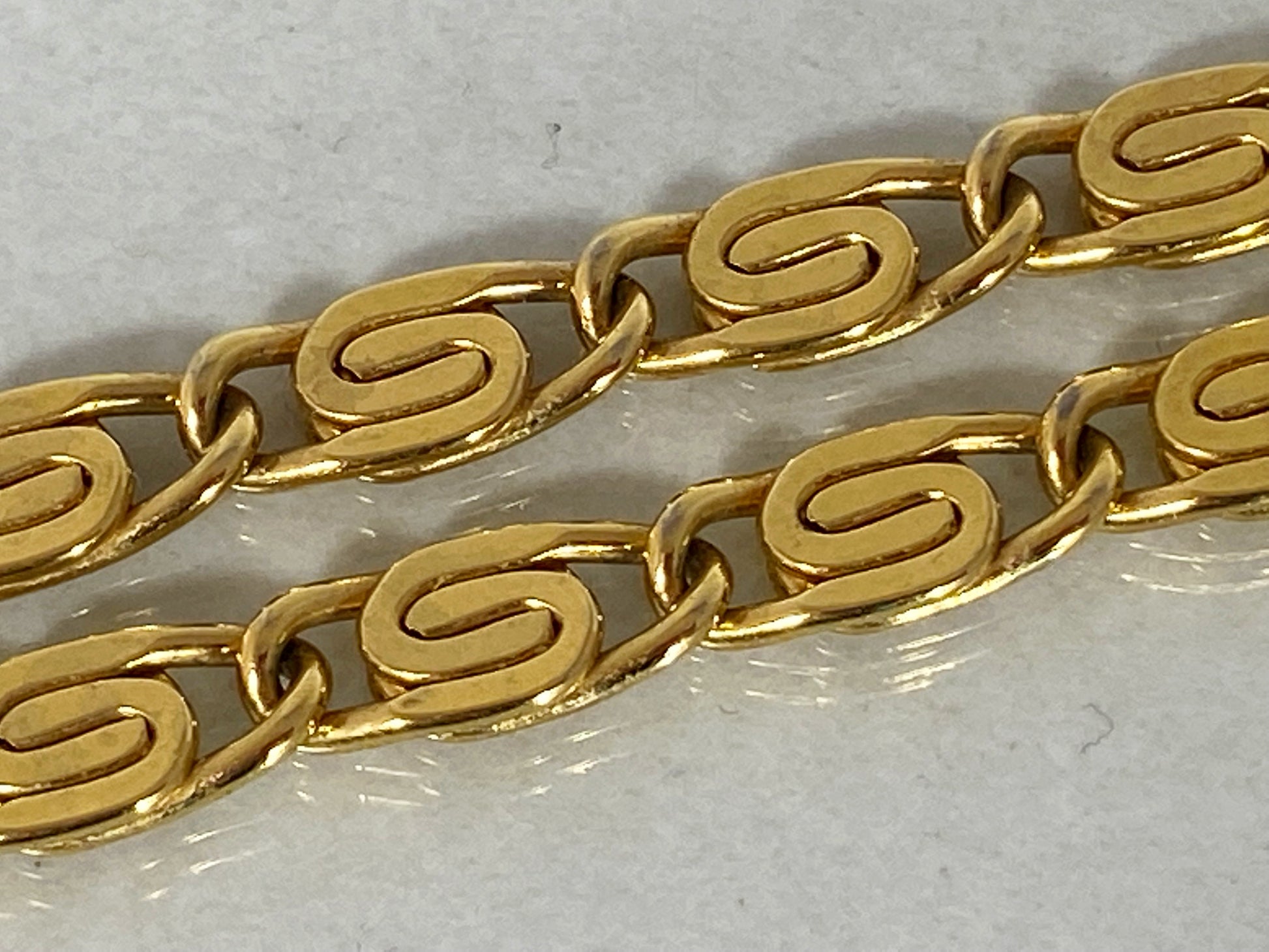 Large 1980s MONET Etruscan-Revival Greek-Key Pendant Choker Necklace - Busy Bowerbird