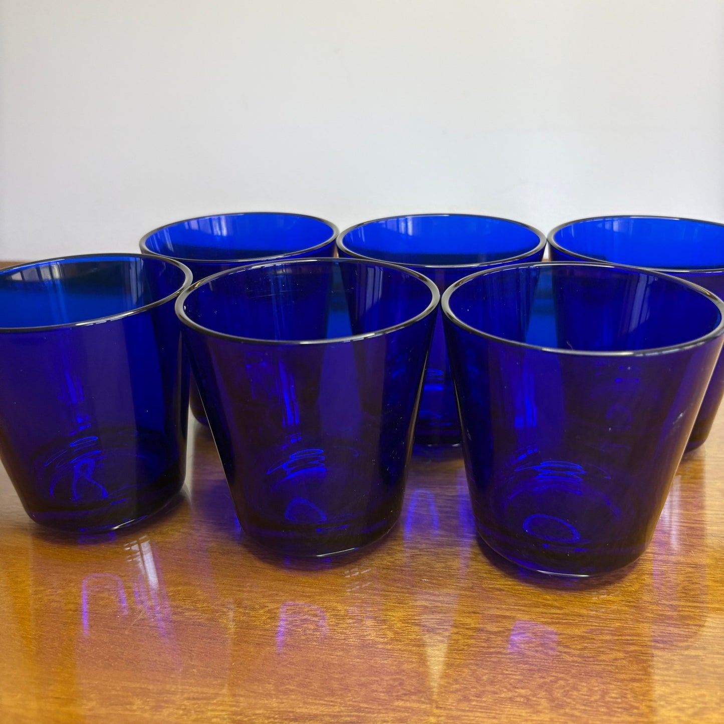 Cobalt blue Kartio Iittala Glasses designed by Kaj Franck