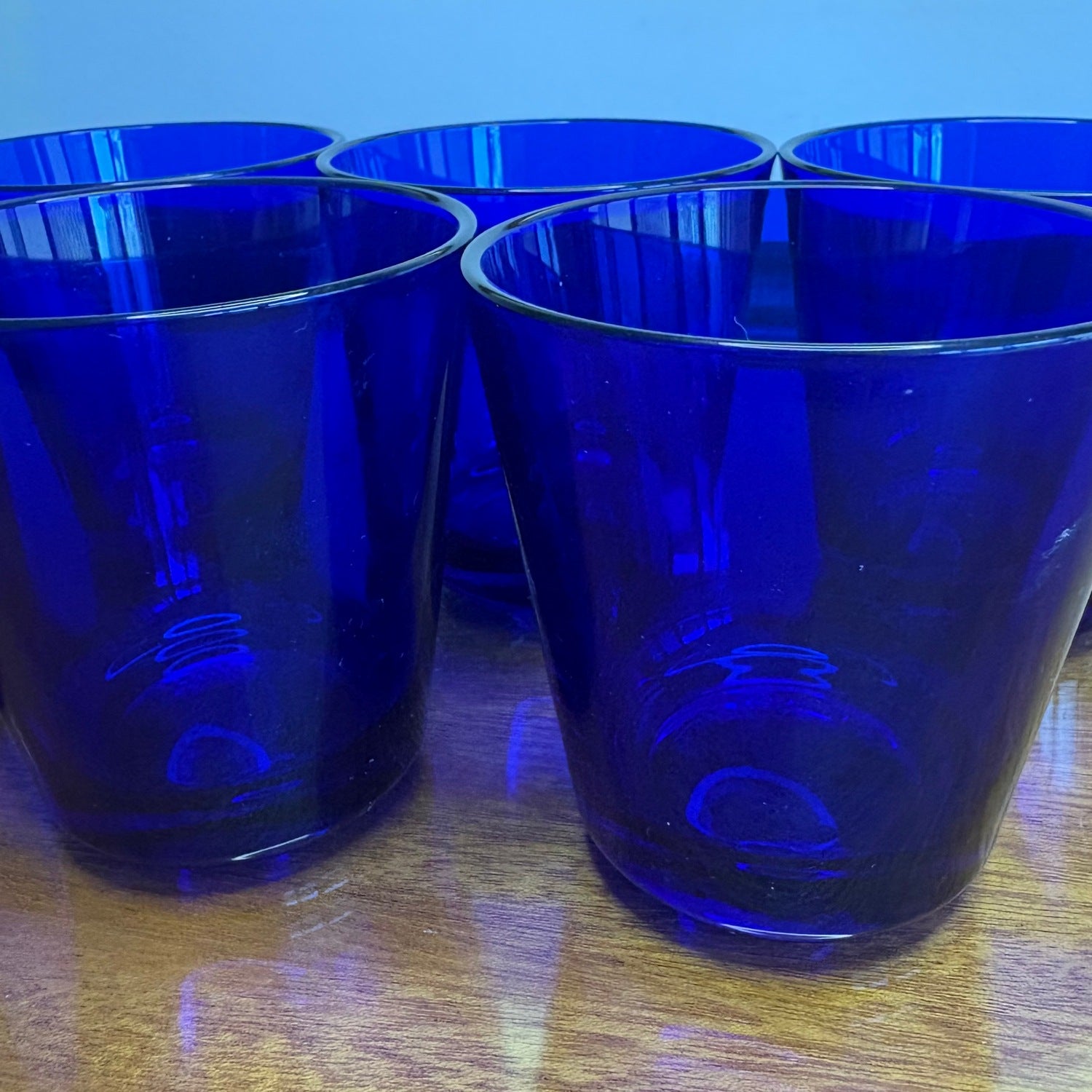 Cobalt blue Kartio Iittala Glasses designed by Kaj Franck