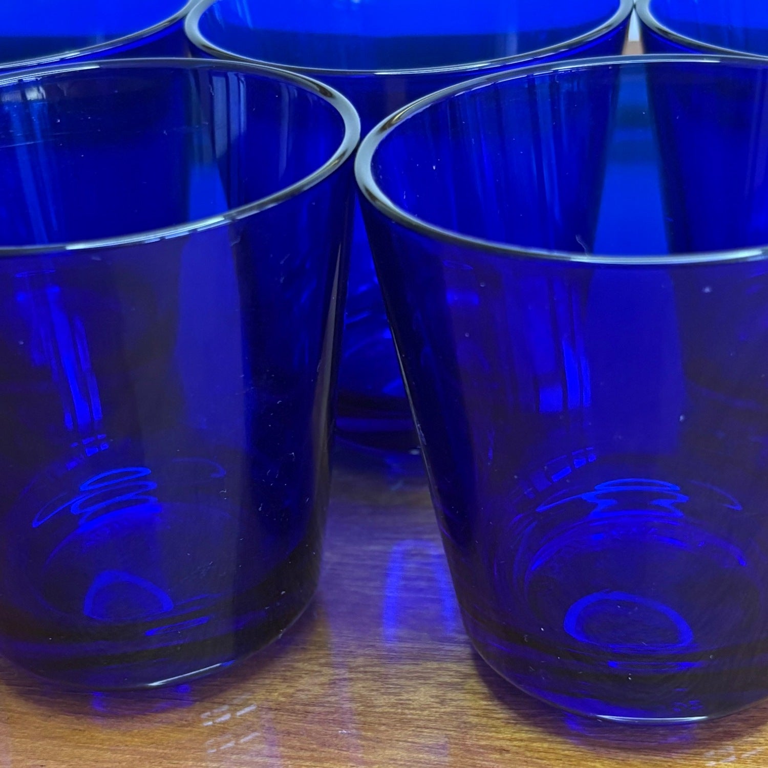 Cobalt blue Kartio Iittala Glasses designed by Kaj Franck