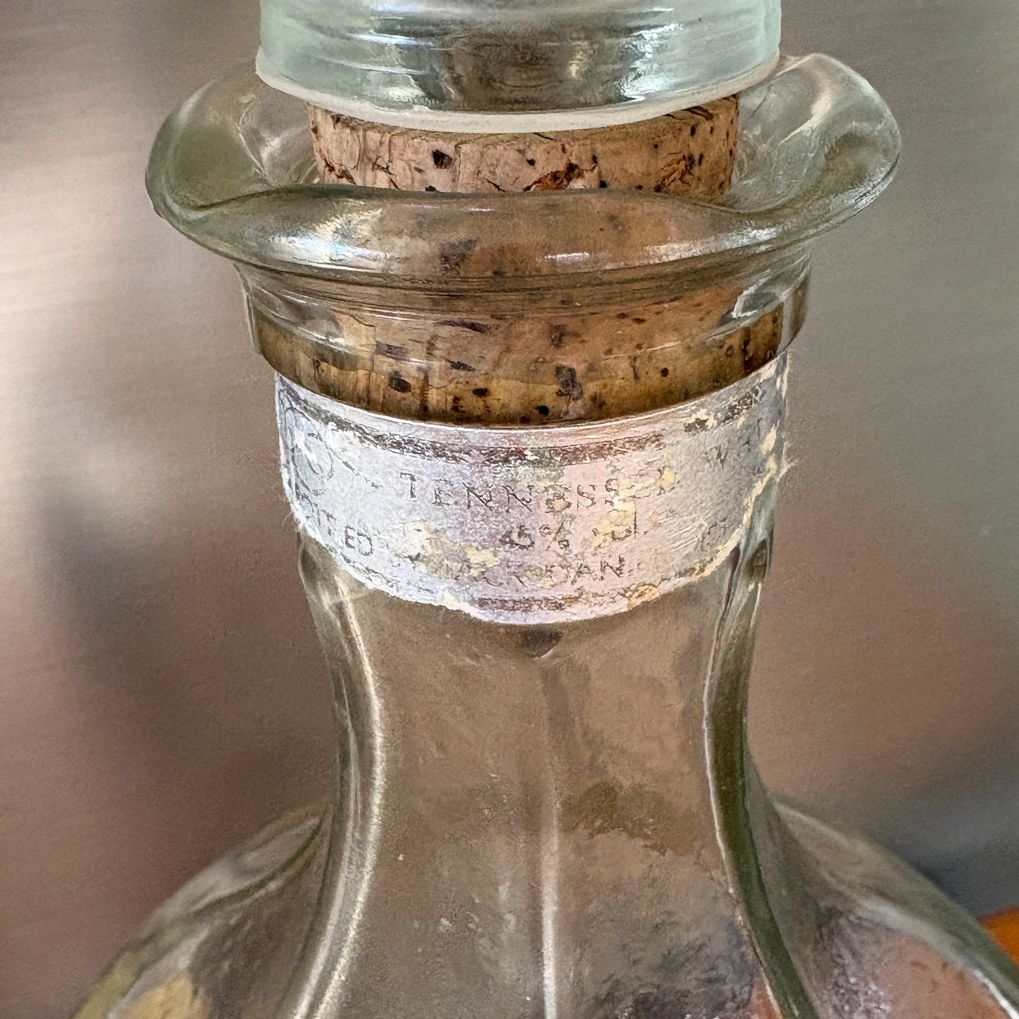 Tennessee neck band on Vintage 1979 Jack Daniel's Belle of Lincoln 1.5L Decanter
