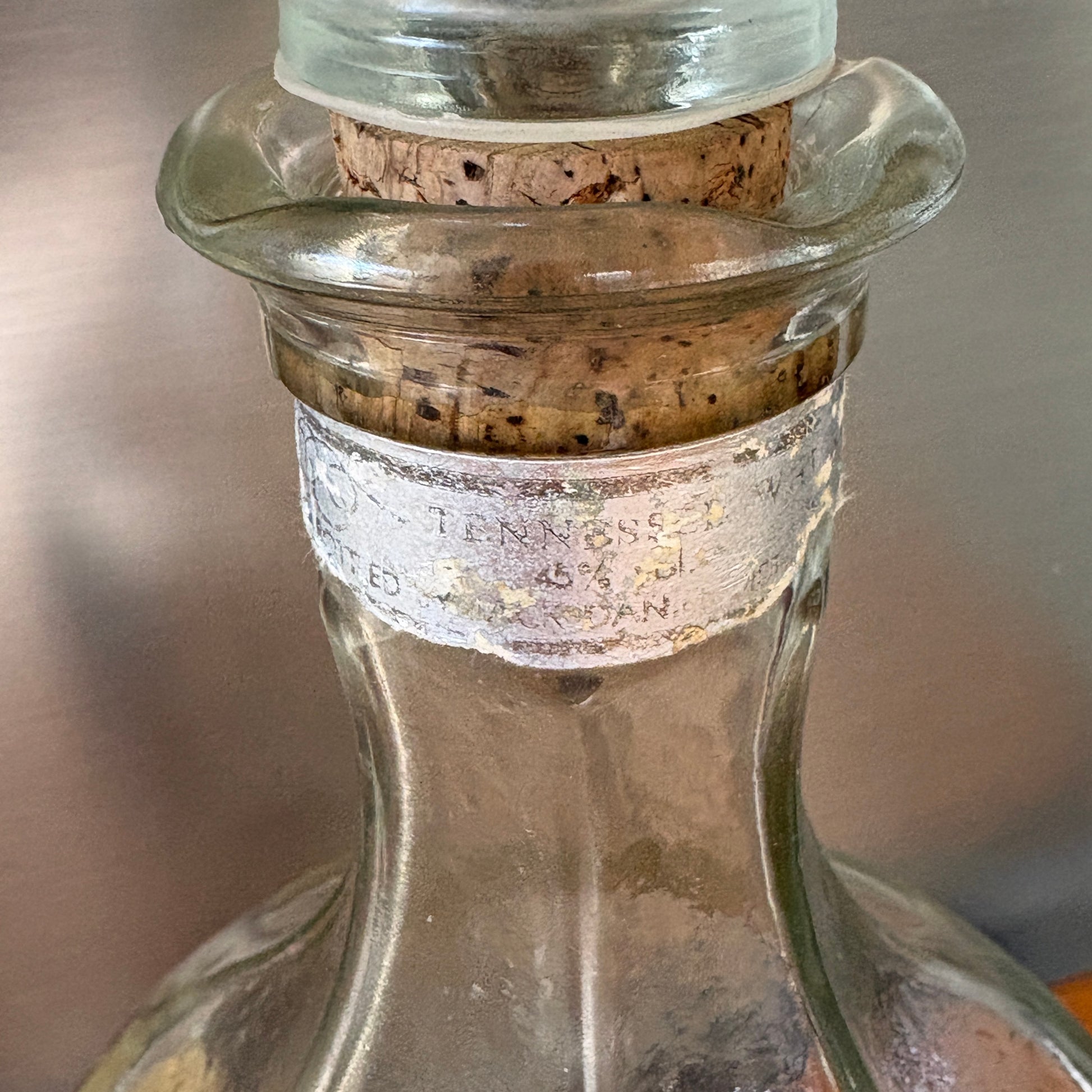 Tennessee neck band on Vintage 1979 Jack Daniel's Belle of Lincoln 1.5L Decanter