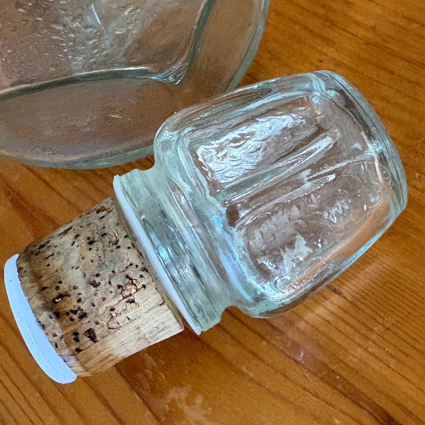 Original glass and cork stopper on Vintage 1979 Jack Daniel's Belle of Lincoln 1.5L Decanter